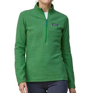 Like New Patagonia Women's R1 Air 1/2 Zip-Neck Fleece, Gather Green, Size S